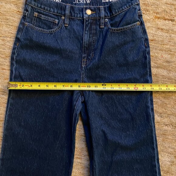 NWT J. Crew Jcrew Slim Wide Leg Full-Length Jean 26T (4 Tall -maybe closer to 6) - Picture 5 of 6